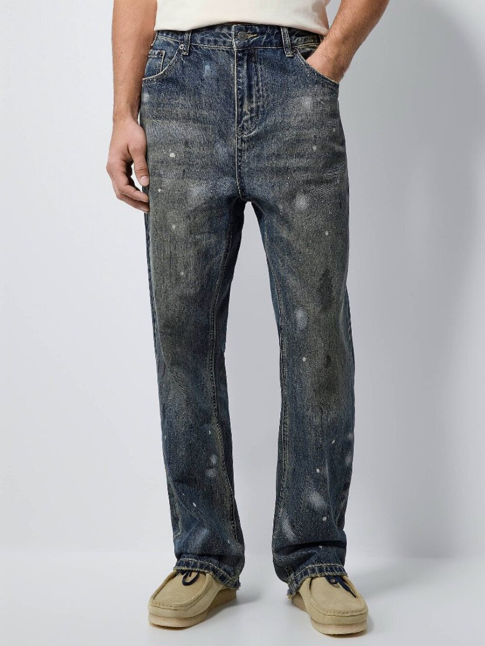BNWT AW25 FOUND PAINT SPLATTER JEANS 34